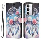 For Realme C71 4G Color Drawing Pattern Leather Phone Case(Flower Wind Chime) - 3