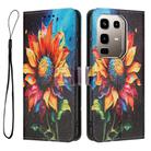 For Infinix Note 50 Pro+ Colored Drawing Pattern Leather Phone Case(Sunflower) - 3
