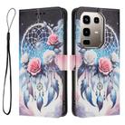 For Infinix Note 50 Pro+ Colored Drawing Pattern Leather Phone Case(Flower Wind Chime) - 3