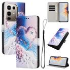 For Infinix Note 50s Colored Drawing Pattern Leather Phone Case(Love Butterfly) - 1