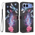 For Infinix Smart 10 Plus 4G Color Drawing Pattern Leather Phone Case(Dragonfly) - 3