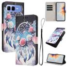 For Infinix Smart 10 Plus 4G Color Drawing Pattern Leather Phone Case(Flower Wind Chime) - 1