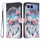 For Infinix Smart 10 Plus 4G Color Drawing Pattern Leather Phone Case(Flower Wind Chime) - 3