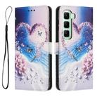 For Infinix Hot 60 Pro 4G Color Drawing Pattern Leather Phone Case(Love Butterfly) - 3