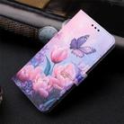 For Tecno Camon 40 Pro 4G Colored Drawing Pattern Leather Phone Case(Pink Butterfly) - 2
