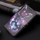 For Tecno Camon 40 Pro 4G Colored Drawing Pattern Leather Phone Case(Two Butterflies) - 2