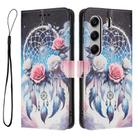 For Tecno Camon 40 Pro 4G Colored Drawing Pattern Leather Phone Case(Flower Wind Chime) - 3