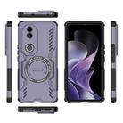 For vivo V50 5G Global Butterfly Armor MagSafe Magnetic Ring Shockproof Phone Case(Purple) - 3