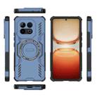 For vivo iQOO Z10 Turbo 5G Butterfly Armor MagSafe Magnetic Ring Shockproof Phone Case(Blue) - 3