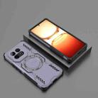 For vivo iQOO Z10 Turbo 5G Butterfly Armor MagSafe Magnetic Ring Shockproof Phone Case(Purple) - 2