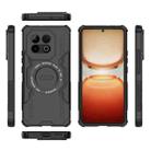 For vivo iQOO Z10 Turbo 5G Butterfly Armor MagSafe Magnetic Ring Shockproof Phone Case(Black) - 3