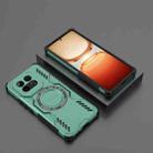 For vivo iQOO Z10 Turbo 5G Butterfly Armor MagSafe Magnetic Ring Shockproof Phone Case(Light Green) - 2