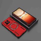 For vivo iQOO Z10 Turbo 5G Butterfly Armor MagSafe Magnetic Ring Shockproof Phone Case(Red) - 2
