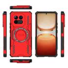 For vivo iQOO Z10 Turbo 5G Butterfly Armor MagSafe Magnetic Ring Shockproof Phone Case(Red) - 3