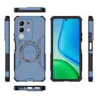 For vivo Y29 4G Global Butterfly Armor MagSafe Magnetic Ring Shockproof Phone Case(Blue) - 3