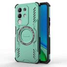 For vivo Y29 4G Global Butterfly Armor MagSafe Magnetic Ring Shockproof Phone Case(Light Green) - 1
