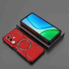 For vivo Y29 4G Global Butterfly Armor MagSafe Magnetic Ring Shockproof Phone Case(Red) - 2