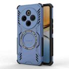 For vivo Y300 Pro 5G / T4 5G India Butterfly Armor MagSafe Magnetic Ring Shockproof Phone Case(Blue) - 1