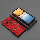 For vivo Y300 Pro 5G / T4 5G India Butterfly Armor MagSafe Magnetic Ring Shockproof Phone Case(Red) - 2