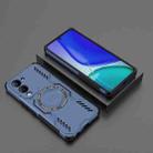 For vivo Y19 5G Global / T4 Lite 5G Butterfly Armor MagSafe Magnetic Ring Shockproof Phone Case(Blue) - 2