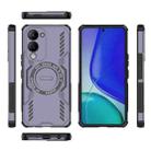 For vivo Y19 5G Global / T4 Lite 5G Butterfly Armor MagSafe Magnetic Ring Shockproof Phone Case(Purple) - 3