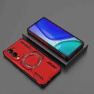 For vivo Y19 5G Global / T4 Lite 5G Butterfly Armor MagSafe Magnetic Ring Shockproof Phone Case(Red) - 2