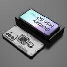 For Samsung Galaxy M56 5G Metal Kickstand TPU Hybrid PC Phone Case(Grey) - 2