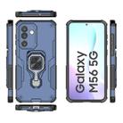 For Samsung Galaxy M56 5G Metal Kickstand TPU Hybrid PC Phone Case(Blue) - 3