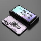 For Samsung Galaxy M56 5G Metal Kickstand TPU Hybrid PC Phone Case(Purple) - 2