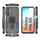 For Samsung Galaxy M16 5G Metal Kickstand TPU Hybrid PC Phone Case(Black) - 3