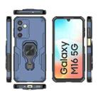 For Samsung Galaxy M16 5G Metal Kickstand TPU Hybrid PC Phone Case(Blue) - 3