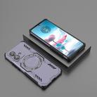 For Motorola Edge 40 Neo 5G Butterfly Armor MagSafe Magnetic Ring Shockproof Phone Case(Purple) - 2