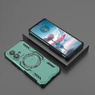 For Motorola Edge 40 Neo 5G Butterfly Armor MagSafe Magnetic Ring Shockproof Phone Case(Light Green) - 2