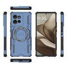 For Motorola Edge 50 5G Global Butterfly Armor MagSafe Magnetic Ring Shockproof Phone Case(Blue) - 3