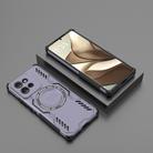 For Motorola Edge 50 5G Global Butterfly Armor MagSafe Magnetic Ring Shockproof Phone Case(Purple) - 2