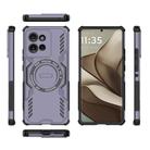 For Motorola Edge 50 5G Global Butterfly Armor MagSafe Magnetic Ring Shockproof Phone Case(Purple) - 3