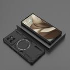 For Motorola Edge 50 5G Global Butterfly Armor MagSafe Magnetic Ring Shockproof Phone Case(Black) - 2