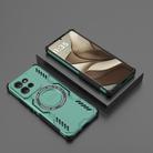 For Motorola Edge 50 5G Global Butterfly Armor MagSafe Magnetic Ring Shockproof Phone Case(Light Green) - 2