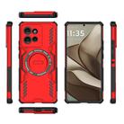 For Motorola Edge 50 5G Global Butterfly Armor MagSafe Magnetic Ring Shockproof Phone Case(Red) - 3