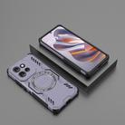 For Motorola Edge 50 Neo 5G Global Butterfly Armor MagSafe Magnetic Ring Shockproof Phone Case(Purple) - 2