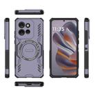For Motorola Edge 50 Neo 5G Global Butterfly Armor MagSafe Magnetic Ring Shockproof Phone Case(Purple) - 3