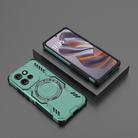 For Motorola Edge 50 Neo 5G Global Butterfly Armor MagSafe Magnetic Ring Shockproof Phone Case(Light Green) - 2
