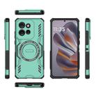 For Motorola Edge 50 Neo 5G Global Butterfly Armor MagSafe Magnetic Ring Shockproof Phone Case(Light Green) - 3