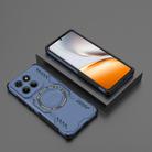 For Motorola Edge 60 Fusion 5G Global Butterfly Armor MagSafe Magnetic Ring Shockproof Phone Case(Blue) - 2