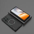 For Motorola Edge 60 Fusion 5G Global Butterfly Armor MagSafe Magnetic Ring Shockproof Phone Case(Black) - 2