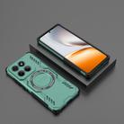 For Motorola Edge 60 Fusion 5G Global Butterfly Armor MagSafe Magnetic Ring Shockproof Phone Case(Light Green) - 2
