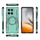 For Motorola Edge 60 Fusion 5G Global Butterfly Armor MagSafe Magnetic Ring Shockproof Phone Case(Light Green) - 3