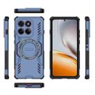 For Motorola Edge 60 Pro 5G Butterfly Armor MagSafe Magnetic Ring Shockproof Phone Case(Blue) - 3