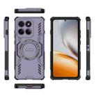 For Motorola Edge 60 Pro 5G Butterfly Armor MagSafe Magnetic Ring Shockproof Phone Case(Purple) - 3