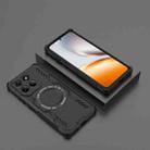 For Motorola Edge 60 Pro 5G Butterfly Armor MagSafe Magnetic Ring Shockproof Phone Case(Black) - 2